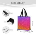 thumbnail image 4 of Naloa Holiday Shiny Tote Bag for Women, Foldable Tote Bag With Zipper, Large Shoulder Bag, Top Handle Handbag for Travel, Work, Shopping, 4 of 9