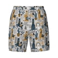 thumbnail image 4 of Lsque Mens Swim Trunks Llama and Cactus1 Pattern - Bathing Suit Compression Liner - Beach Swim Shorts Swimwear - (S-3XL) - Stretch Quick Dry -Large, 4 of 9