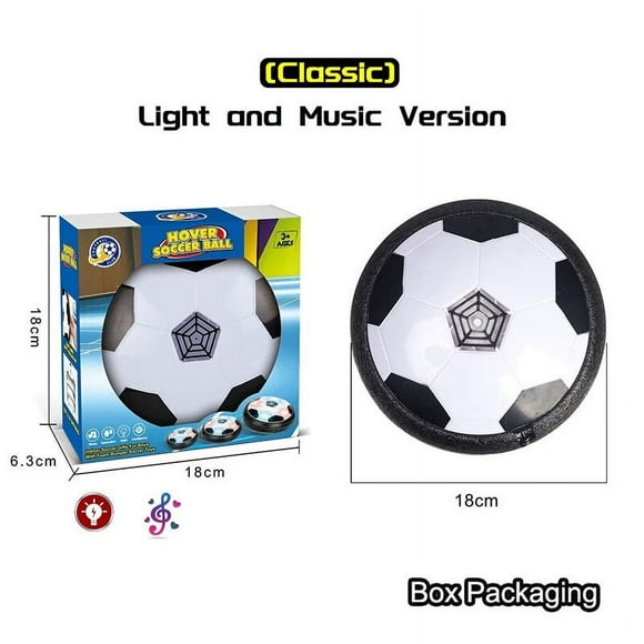 Sport Kids Levitate Suspending Soccer Ball Air Cushion Floating LED Hover Soccer Ball Air Power Training Playing Football Game