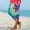 #165-Multicolor, variant on Womens High Waist Summer Colorful Floral Slim Fit Capris Soft Stretchy Yoga Cropped Pants For Casual Wear