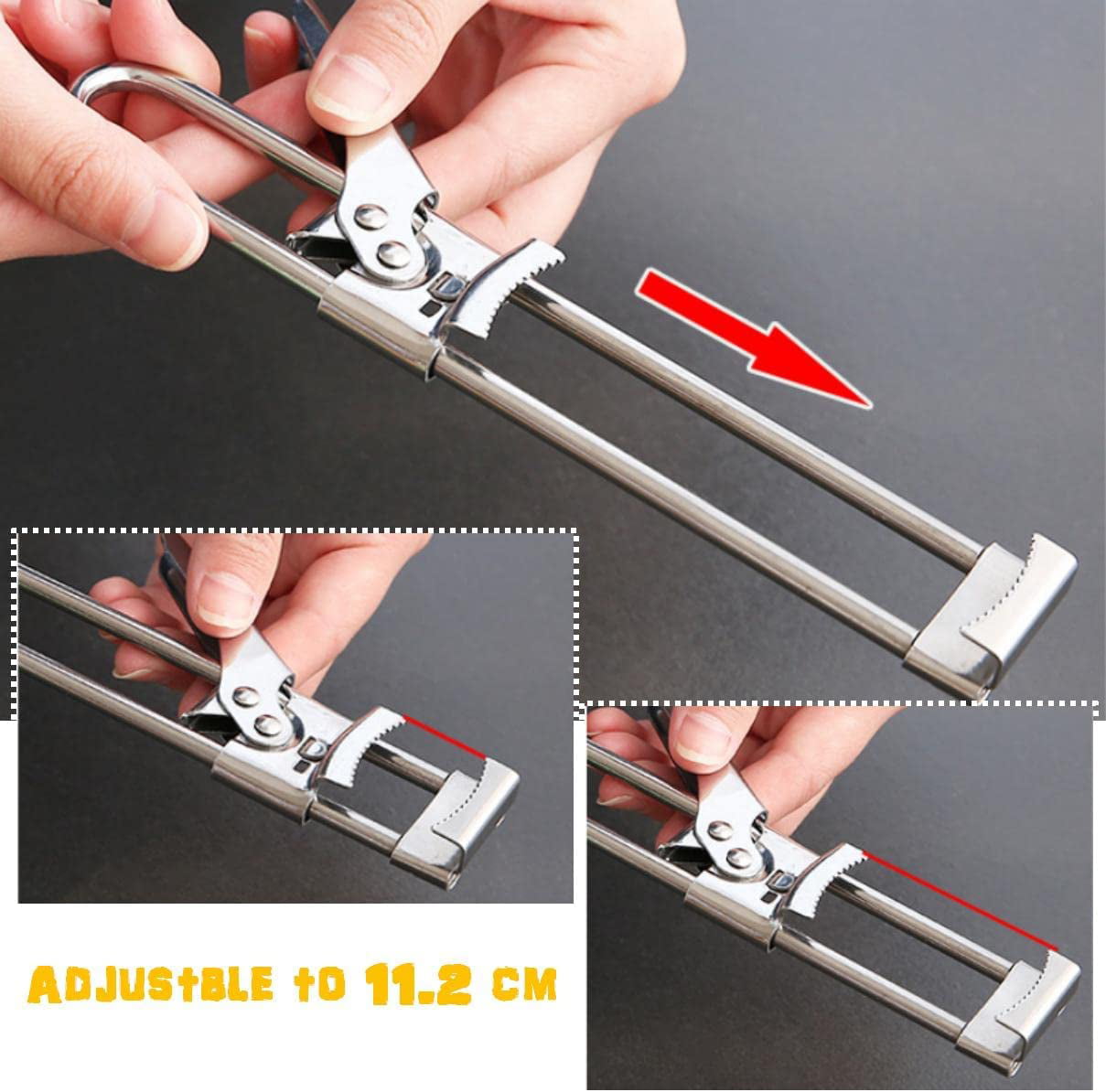 Non Slip Adjustable Stainless Steel Can Opener - Brilliant Promos