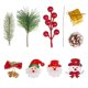 thumbnail image 3 of Juego de Colgante de Papá Noel Xihbxyly En Caja de Flores Decorativas Navidad, 3 of 7