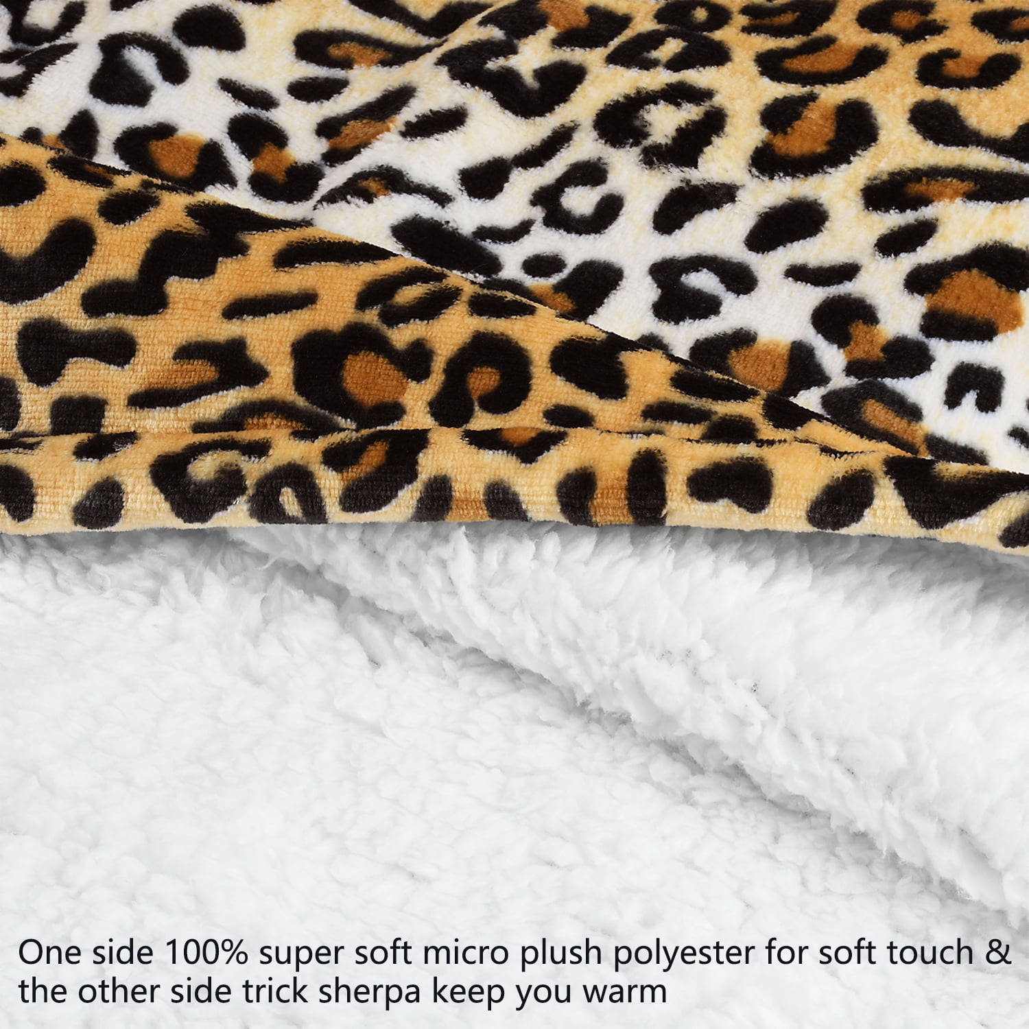 Tirrinia Extra long Oversized Hoodie Blanket Sweatshirt Comfortable Sherpa Giant Wearable Blankets Christmas Gifts for Adults Men Women Teenagers Wife Girlfriend Cheetah