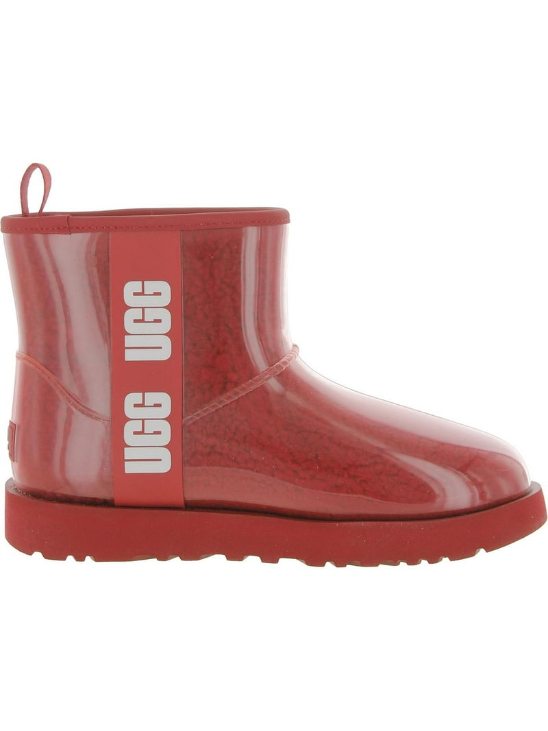 UGG W CLASSIC CLEAR MINI 8 オレンジ赤 Ugg Australia Womens Classic Clear Mini Waterproof Winter Boots