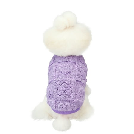 Small Dog Sweater Fleece Dog Fleece Clothes Warm Dog Clothes Pet Doggie Sweater for Chihuahua French Bulldog