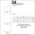 thumbnail image 4 of 24seven Comfort Apparel Sleeveless Midi Maternity Fit and Flare Pocket Dress, 4 of 4