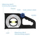 thumbnail image 3 of Inclinómetro de ingeniería, regla de medición de pendiente universal de 0 a 180, calibre de medición con tabla de comparación para uso doméstico e industrial, 3 of 5