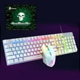 thumbnail image 4 of de ratón retroiluminado RGB con cable para jugadores de escritorio de ordenador, de botón profesion blanco Macarena Teclado, 4 of 8