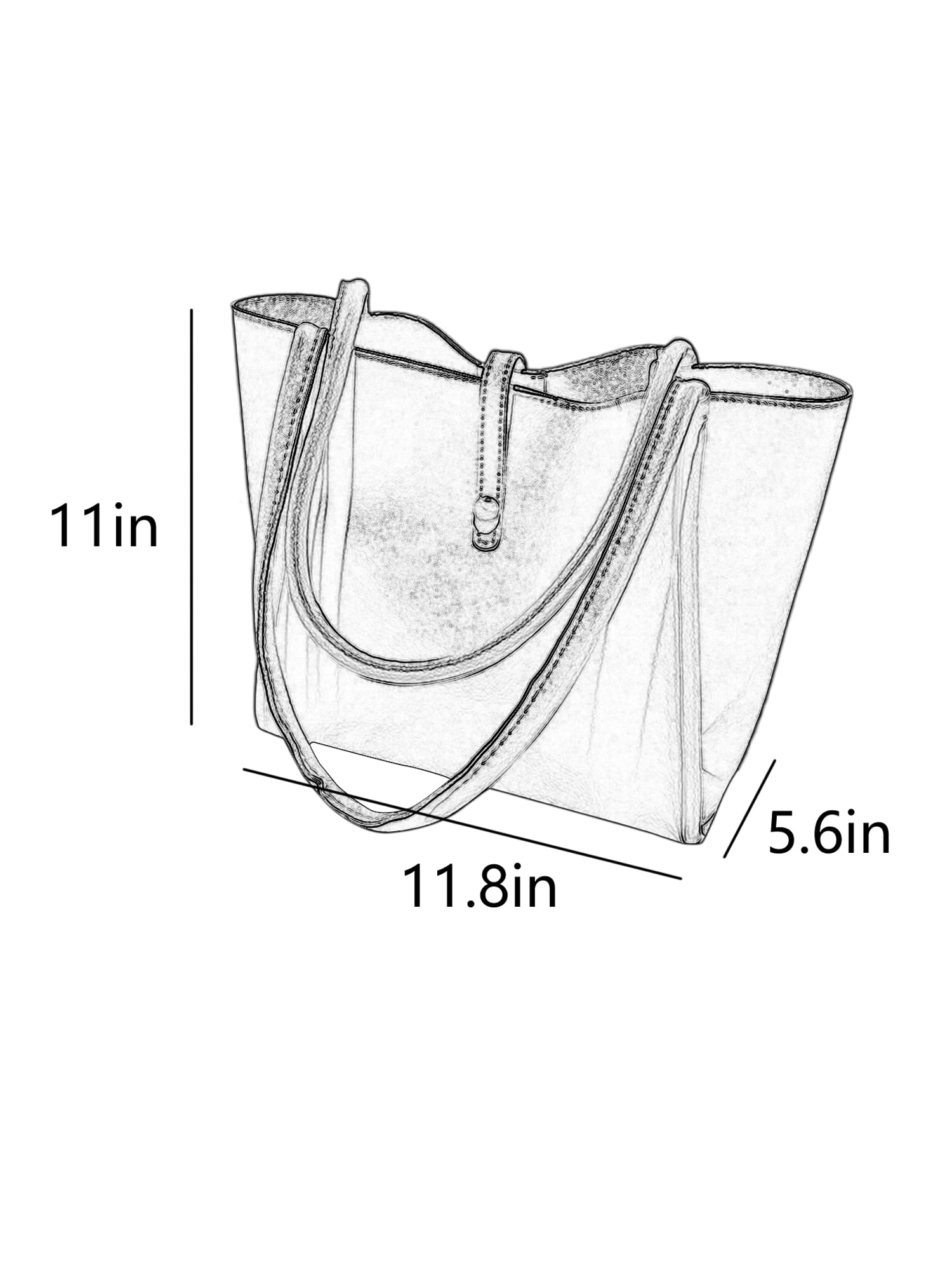 Skearow Fashion Women Tote Bag With Inner Pouch,Large Capacity 