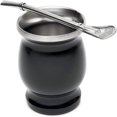 thumbnail image 1 of Nueva y novedosa taza de té mate de dos pisos con aislamiento térmico, taza de acero inoxidable 304, juego de taza de agua con calabaza, incluye taza con una bombilla., 1 of 4