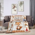 thumbnail image 3 of Fox Blanket Soft Cozy Warm Cute Fox Throw Blanket Super Fox Fleece Plush Decor Blanket Gifts for Girls Boys Kids Women 60"X80", 3 of 6