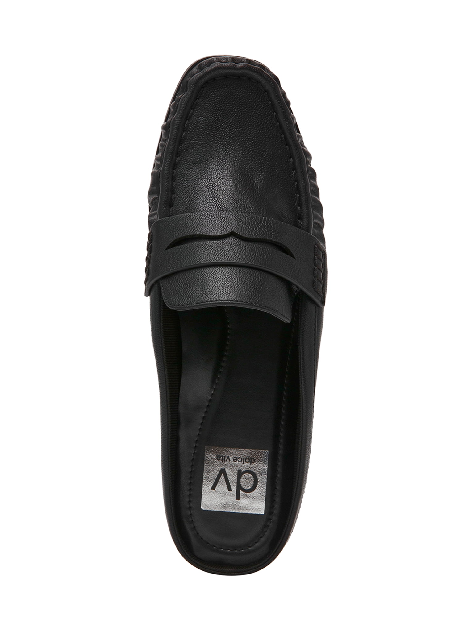 DV Dolce Vita Women's Messner Slide On Pleated Loafer Mule