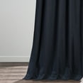 thumbnail image 3 of Polo Navy Solid Cotton Pleated Curtain (1 Panel), Polo Navy, 25W X 120L, 3 of 5