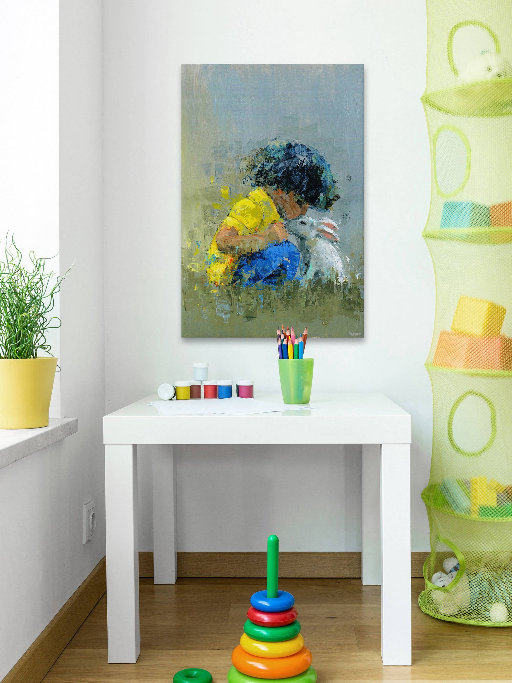 Parvez Taj Loving Bunny Canvas Wall Art