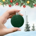 thumbnail image 3 of JilgTeok Home Essential Velvet Christmas Ornaments Balls 2.36 Inch Flocked Christmas Tree Ball Ornaments Velvet Ornaments for Christmas Tree Plastic Xmas Balls Hanging Ornaments(12pcs), 3 of 7