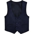 thumbnail image 4 of Boys Suit Set, Formal Jacket, Vest, Pants, Shirt and Matching Bowtie 5 Piece, 4 of 17