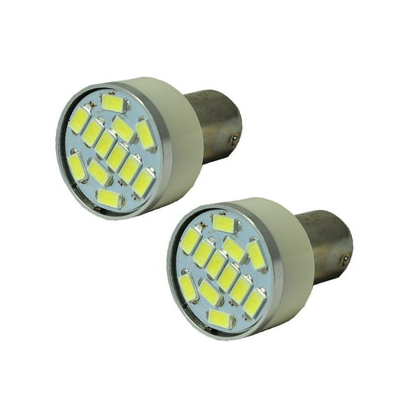 ICBEAMER One Pair Super White 12 LED Bulbs For Turn Signal Light 1157 2057 Fast Shipping