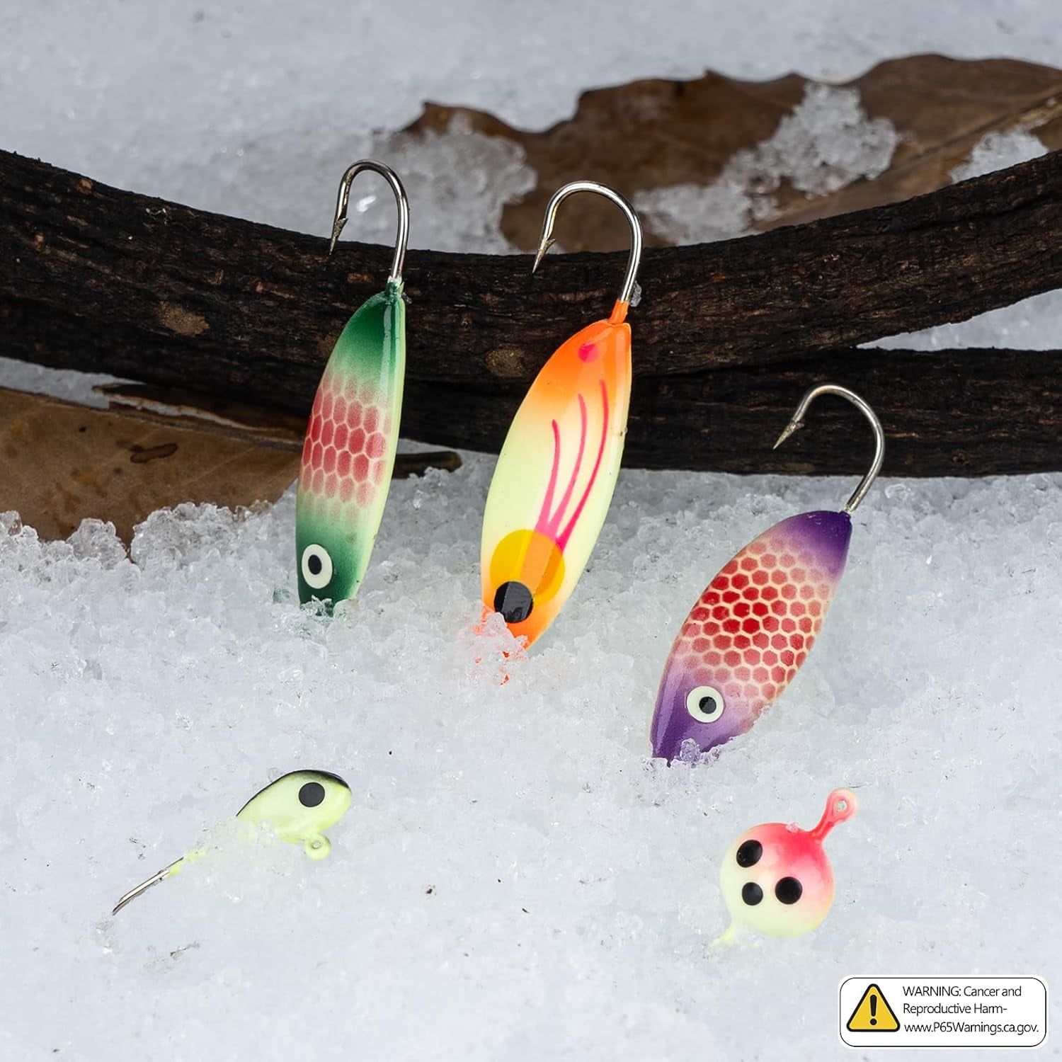 THKFISH Ice Fishing Lures Ice Fishing Jigs Ice Fishing Gear Hard Fishing Lures and Jigs Walleye Ice Fishing Kit Crappie Panfish Pike Jigs,40PCS