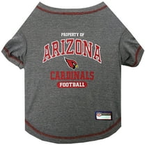 Pets First NFL Arizona Cardinals Pet T-Shirt. Licensed, Wrinkle-free, Tee Shirt for Dogs/Cats. Football Shirt