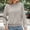 Grey, variant on Bovemsi 2025 Spring New Women's Falling Shoulder Long Sleeve Texture T Shirt Round Neck Knitted Solid Color Loose Casual T Shirt, Black Summer Women's Long Sleeve T-Shirts, XL