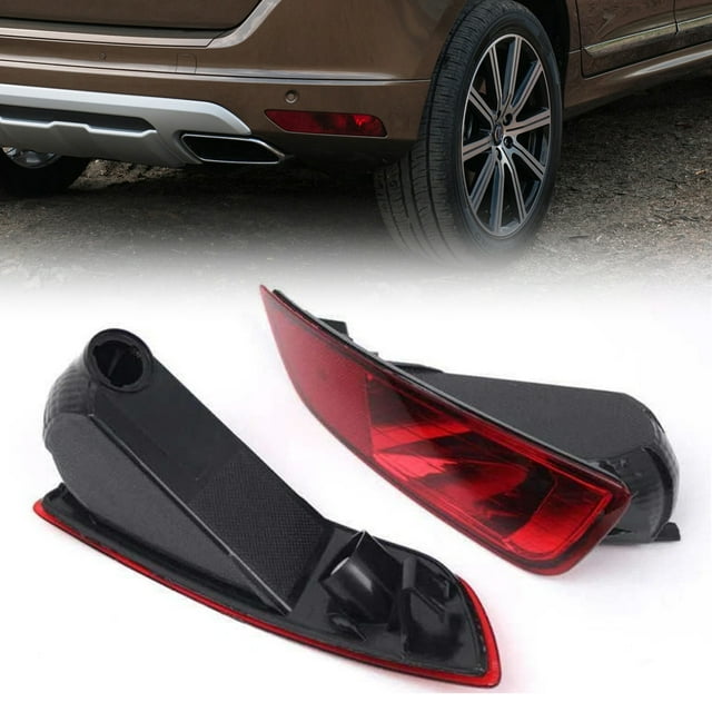 Reflector Left&Right Rear Bumper Fog Light Lamp For Volvo XC60 2008-2013