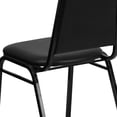thumbnail image 6 of CRXX Trapezoid Back Banquet Chair, Black Vinyl/Black Frame 2.5" Seat, 6 of 7