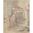 thumbnail image 3 of Thomas Rowlandson 15x18 Black Modern Framed Museum Art Print Titled - The Lift (1782-1800), 3 of 5