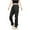 Black, variant on Cargo Pants for Women Causal Outdoor Pant With Pockets Sherpa Lined Climbing High Waist Comfy Cotton Trousers (L, Black)
