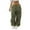 Army Green, variant on USNSM Women's Hiking Cargo Pants High Waist Leisure Jogging Sport Workout Wide Leg Baggy Trekking Pants with Pockets White M