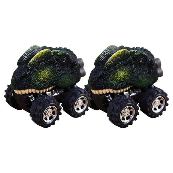 Fridja Dinosaur Toys Kids 2pcs Pull Back Dinosaur Toys for 2 Year Old Boy Toys 6 Pack Toddler Car Toys for 4 Year Old Boys Birthday Gifts for Kids Dinosaur Games