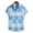 Light Blue, variant on POTETI Mens Summer Shirts Beach Hawaiian Casual Short Sleeve Tropical Button Down Shirt Tops