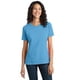 thumbnail image 1 of Camiseta de Algodón Port & Company LPC150 Hilado en Anillos para Mujer Azul Acuático XS, 1 of 1