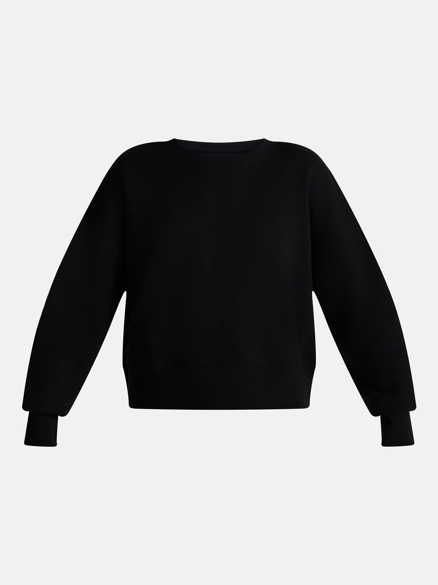 No Boundaries Boxy Fleece Sweatshirt, Midweight, Women's XXS-XXL