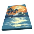 thumbnail image 3 of 12x18 inch Oil Paintings On Canvas Yacht And Sunset,Family Bathroom,Bedroom,Man Cave Decor Canvas Frameless Picture,Charm Yacht And Sunset Modern Art Poster Prints,Gifts For Yacht Enthusiast, 3 of 6