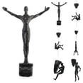 thumbnail image 4 of European Style Climbing Man Wall Art, Resin Sculpture with Bronze Finish for Home Decor, 4 of 6