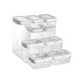 thumbnail image 1 of Contenedores Herméticos AGBOX con Asa 9 piezas Acrílico Blanco y Transparente, 1 of 5