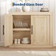 thumbnail image 4 of Aparador Buffet de Madera para Comedor - Gabinete de Almacenamiento de 90 cm con 2 Puertas, Diseño Moderno de Mediados de Siglo - Ideal para Cocina, Sala, Recibidor o Pasillo - Acabado Madera, 4 of 8