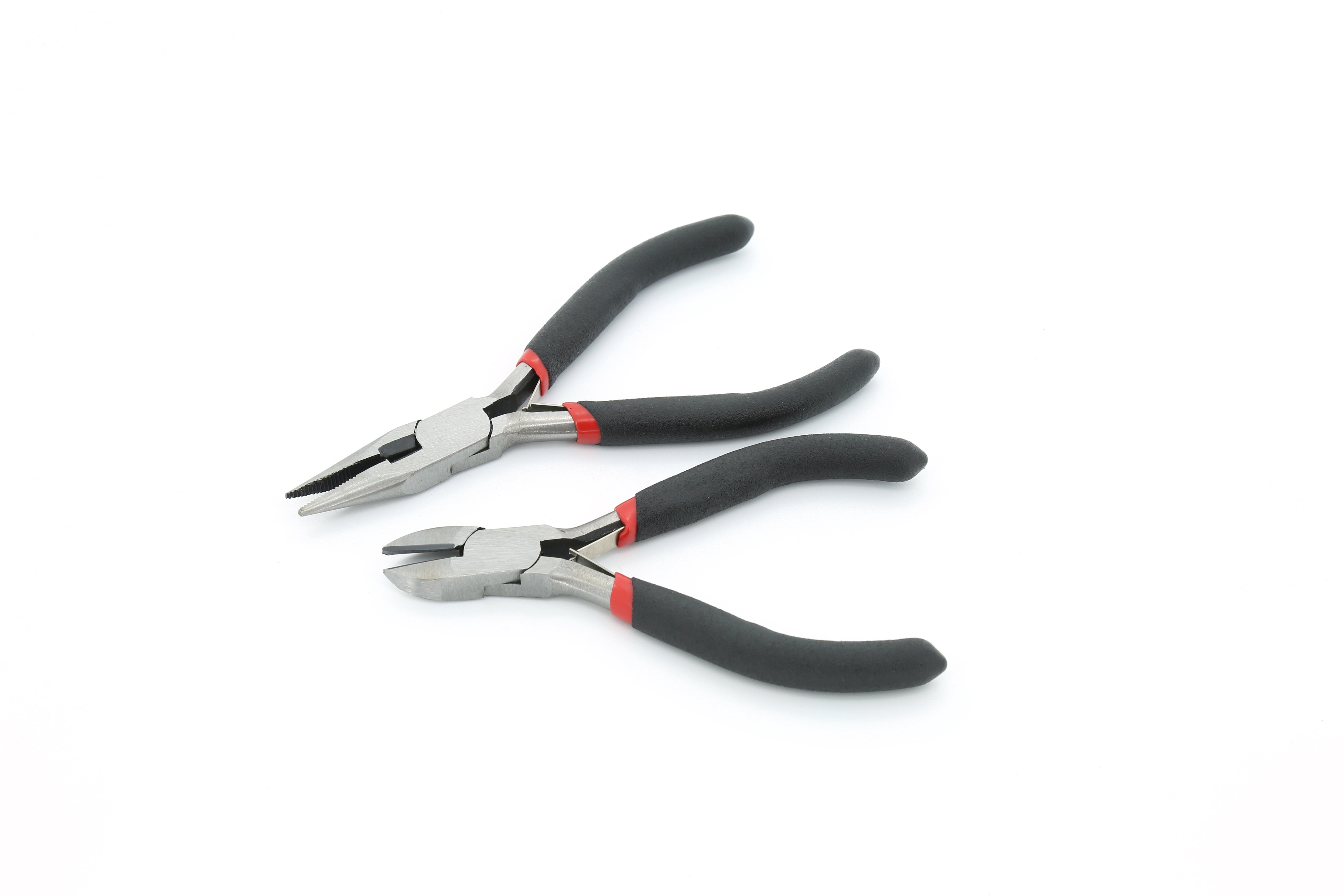 Hyper Tough 2 Piece Mini Long-Nose and Diagonal Pliers Set