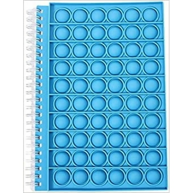 Cuaderno HUOGUO Bubble Fidget Pop-On-It con llavero de rayas universitarias