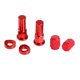thumbnail image 3 of 6 piezas de arandelas de tuercas de bloqueo rojo y espaciador de Sunnimix Tapa de la tuerca de bloqueo del vástago de la válvula del neumático, 3 of 6