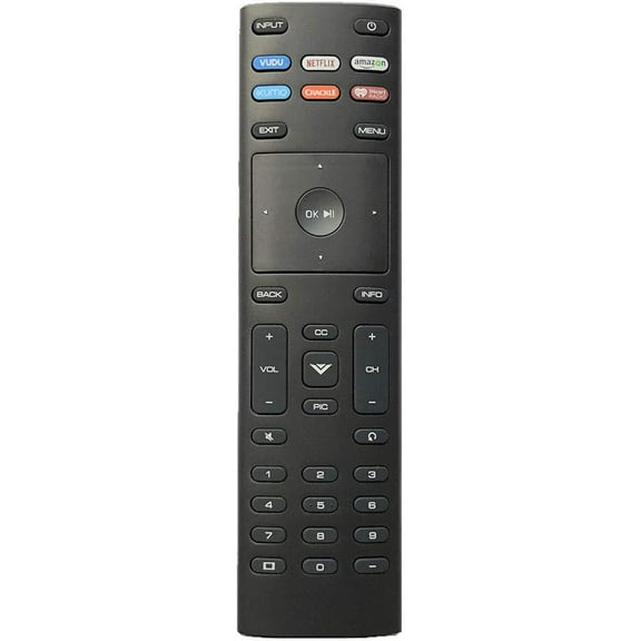 Universal Vizio Remote XRT136 with Hulu Netflix VUDU XUMO Crackle iHeart Apps for Vizio TV D50f-F1 D24f-F1 D43f-F1 E43-E2 E60-E3 E75-E1 P55-E1 P65-E1 P75-E1 M70-E3 M65-E0