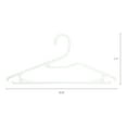 thumbnail image 2 of Unique Bargains Plastic Durable Space Saving Clothes Hangers 20 Packs White, 2 of 6