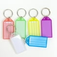 thumbnail image 3 of BAZIC Key Tag Label Window, Plastic Key Holder Key Ring (6/Pack), 1-Pack, 3 of 5