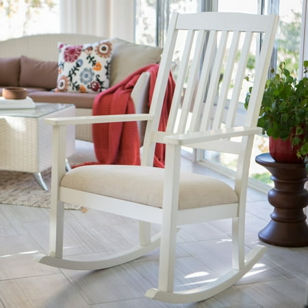 Belham Living Upholstered Mission Wood Nursery Rocker Vanilla Belham Living Upholstered Mission Wood Nursery Rocker Vanilla