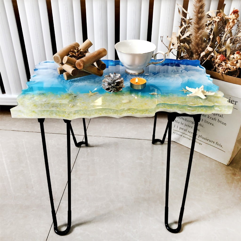 WINDLAND River Table Silicone Mold Large Irregular Rectangle Tabletop Molds Resin Epoxy Clay Craft DIY Ornament Jewelry Making