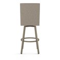 thumbnail image 4 of Amisco Hartman 26 In. Swivel Counter Stool - Beige & Brown Woven Polyester / Grey Metal, 4 of 7