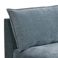 thumbnail image 2 of Rio 33 Inch Modular Armless Sofa Chair Lumbar Cushion Slate Blue Fabric - Saltoro Sherpi, 2 of 5