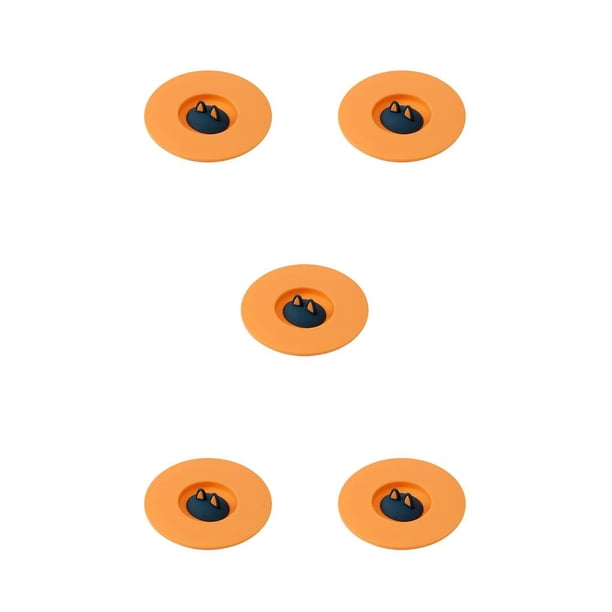 Tapas de tazas Reutilizable Naiovety Tapa de taza a prueba de fugas Rosa Naranja