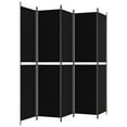 thumbnail image 3 of vidaXL 5-Panel Room Divider Black 250x220 cm Fabric, 3 of 5