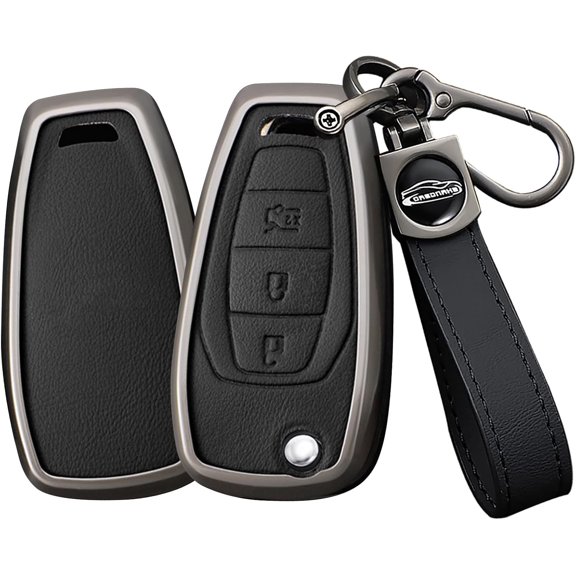 Key Fob Cover Compatible with Chevrolet Cruz Cavalier Trax Trailblazer 2010-2023 Keychain Case Holder Protector,Long-black